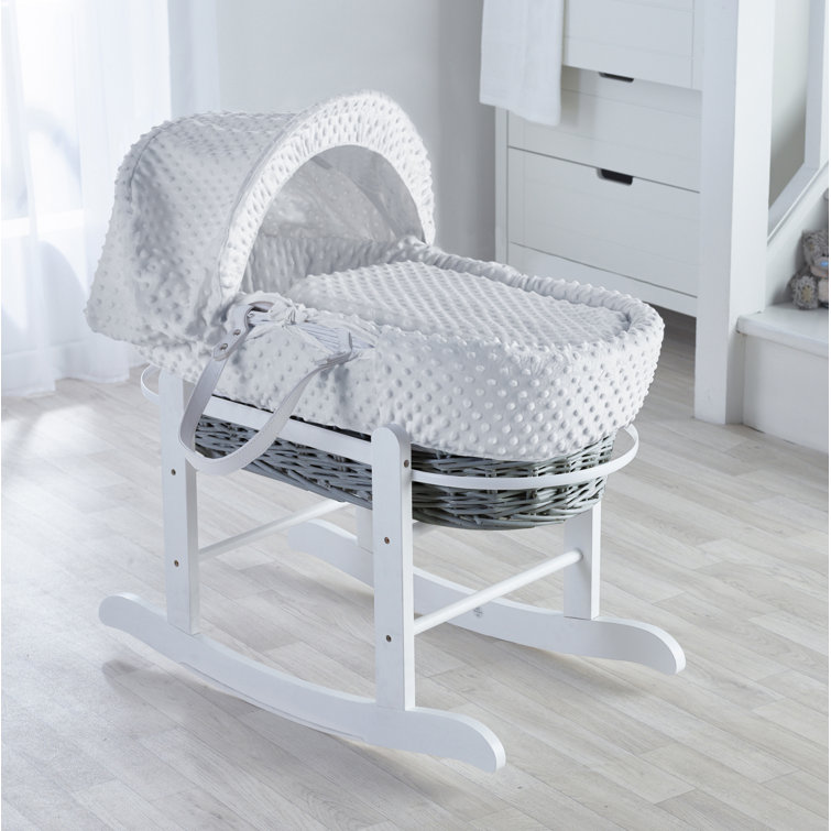 Harriet Bee Kenzo Palm Moses Basket with Bedding and Stand & Reviews